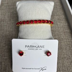 Park Lane Red Mini Impression Bracelet and Matching Earrings!